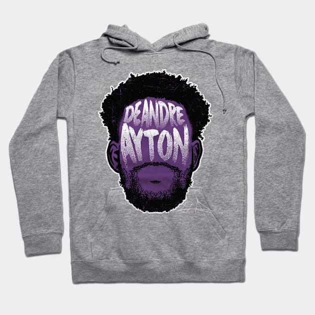 Deandre Ayton Phoenix Player Silhouette Hoodie by Buya_Hamkac